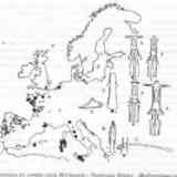 Click para ampliar. Elementos comunes entre el SO francés, Iberia, y Mediterráneo Central, finales del bronce y principios del hierro.